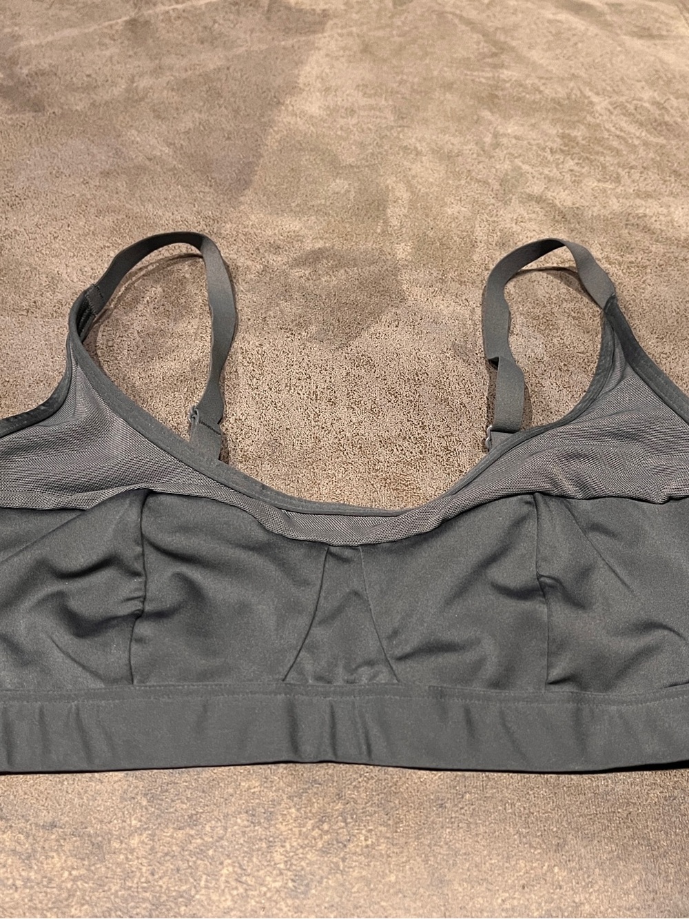 Gymshark Gray Mesh-Trim Sports Bra